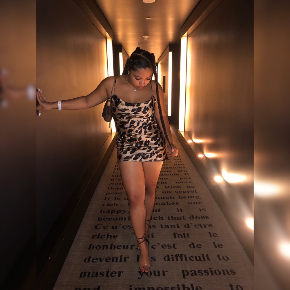 Cheetah print dress